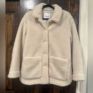 Madewell Cream Sherpa Jacket